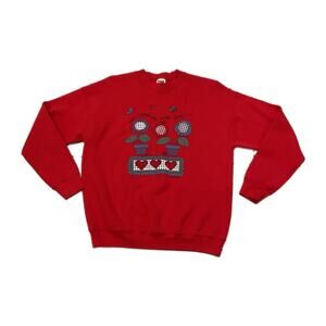 Vintage 90s “Celebrate Each Day” Red Sweater